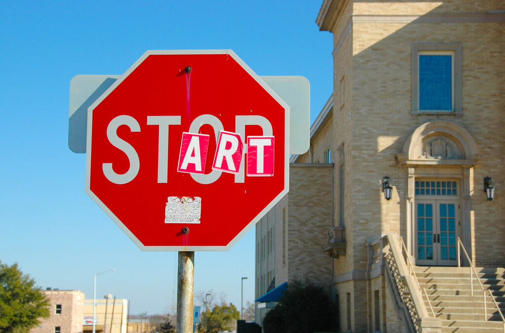 Stop/Start Sign